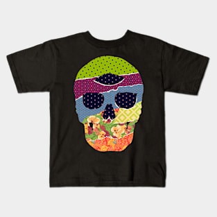 Skull of Patterns by Laprisamata Kids T-Shirt